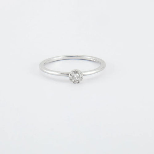 Bague 54.5 Bague en Or blanc & diamant 58 Facettes