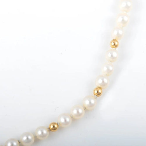 Collier Collier perles et boules or jaune 58 Facettes 2522