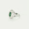 Bague 53.5 Bague or gris, émeraude et diamants 58 Facettes 58FC158