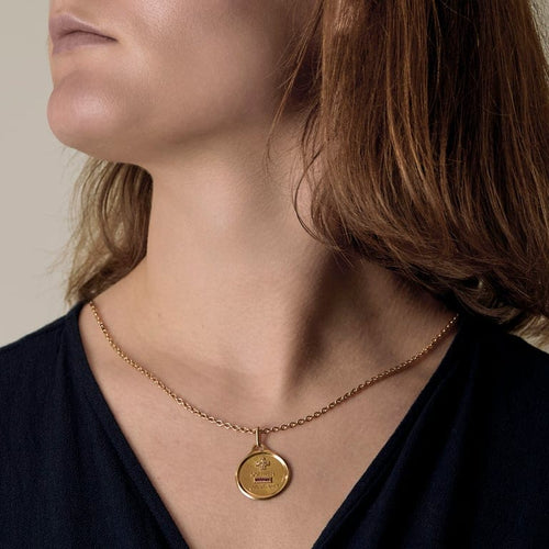 Pendentif Augis - Médaille sentimentale en or jaune 58 Facettes ROD4512