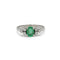 Bague 51 Bague - Or blanc, Diamants & Emeraude 58 Facettes 250111R