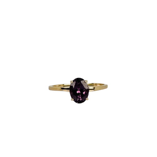 Bague Bague vintage en or jaune 14k avec spinelle violet naturel 58 Facettes 2504088