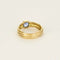 Bague 54 Bague jonc en or jaune et saphir 58 Facettes LOR3887X2