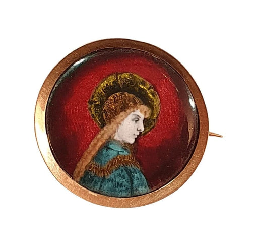 Broche Broche Or jaune Email 58 Facettes R 1340 Aoe