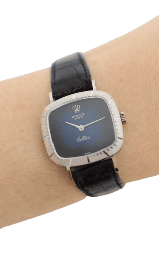 Montre ROLEX - Montre femme Cellini, réf. 4082/9, or blanc 18 carats, Circa 1970 58 Facettes RO-100