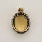 Pendentif Pendentif - Citrine ovale facettée en or rose 18k, argent et diamants 58 Facettes LJ35