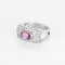 Bague 53 Bague en Or gris, diamants et saphir rose 58 Facettes ARL0991X2