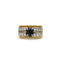 Bague 53 Bague - Or bi-colore, Diamants & Saphir 58 Facettes 250058SP