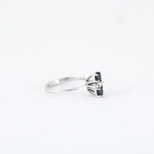 Bague 54 Bague Saphirs Diamants 58 Facettes