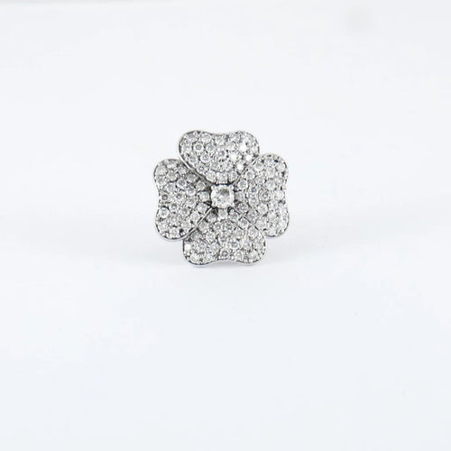 Bague 47 Bague Fleur Diamants 58 Facettes