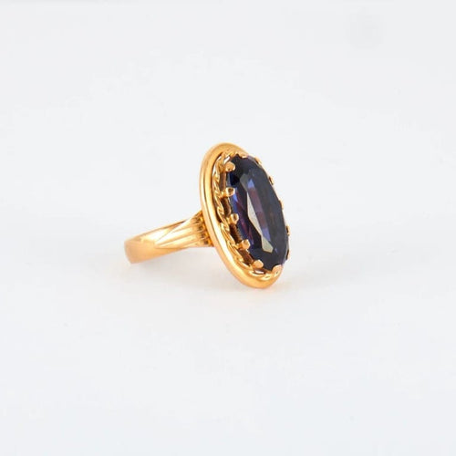 Bague 52 Bague Or jaune Améthyste 58 Facettes