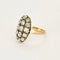 Bague 56 Bague - Bague sertie de diamants taille ancienne en or jaune 18k 58 Facettes LJ23-283