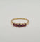 Bague 51 Bague or jaune 18 carats sertie de rubis 58 Facettes