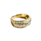 Bague 52.5 Bague en or jaune 18 carats avec diamants 58 Facettes 2974