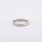 Bague 52 / Blanc/Gris / Or 750 Alliance Américaine Diamants 1.76 Carats 58 Facettes 220416R