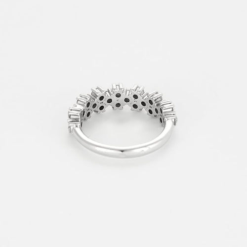 Bague 49 Demie alliance en or 14K et diamants 58 Facettes LIS2771X2