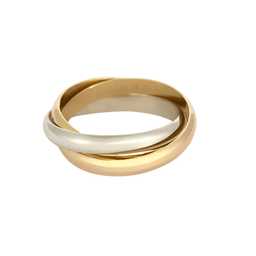 Bague 59 Cartier - Bague Trinity vintage en or trois couleurs 18k 58 Facettes DADB-08
