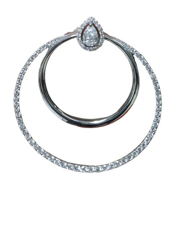 Boucles d'oreilles Boucles D'oreilles Or blanc Diamants 58 Facettes 3285