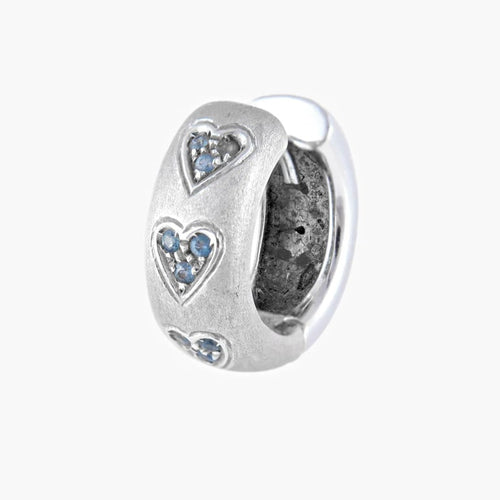 Boucles d'oreilles Boucles d'oreilles Coeurs Saphirs 58 Facettes