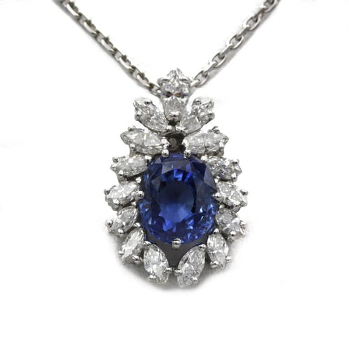 Collier Collier - Or, Saphir et Diamants 58 Facettes 240035R