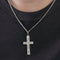 Pendentif Pendentif croix en or blanc 18 carats pavé de diamants 58 Facettes 58FC165