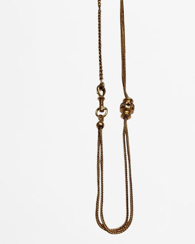 Collier Collier ancien en or jaune 18 carats, émail et perles fines 58 Facettes Bma