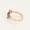 Bague 68 Bague "aigrette" en platine et or rose 58 Facettes SQU3866