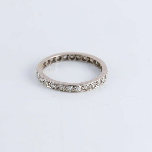 Bague 56 Alliance américaine Diamants 0.50ct 58 Facettes FM68