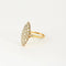 Bague 63 Bague Marquise or jaune et diamants 58 Facettes ANG0447