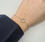 Bracelet Bracelet or blanc serti de diamants naturels 58 Facettes