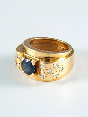 Bague 50 Bague Saphir et Diamants 58 Facettes