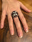 Bague 63 Bague Argent, Nacre Et Grenats 58 Facettes