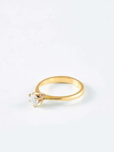 Bague 51 Bague solitaire or jaune et diamant 58 Facettes 956