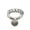 Bague 53.5 Bague demi-alliance en or 14 carats avec diamants taille brillant 58 Facettes 2964