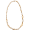 Collier Collier à maillons losangiques en or jaune et or gris 18k 58 Facettes ALGU24