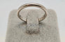 Bague 50 Bague en platine et or blanc 18 carats 58 Facettes