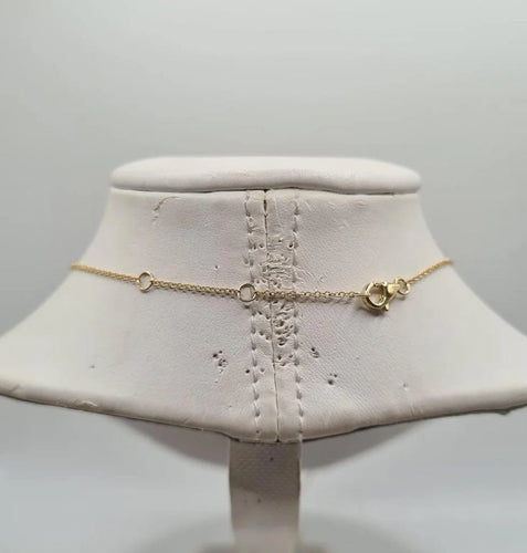 Collier Collier flammes or jaune serti de diamants 58 Facettes