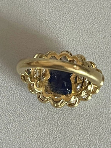 Bague 52 Bague Or Jaune Saphir Ceylan Diamants 58 Facettes 5009
