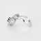 Bague 52.5 Bague aigrette en or blanc 18k et diamants, saphir 0,50 ct 58 Facettes BA31