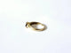 Bague 53 Bague godronnée en or jaune 18k saphir bleu et diamants 58 Facettes