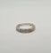 Bague 49 Alliance or blanc sertie de diamants naturels 58 Facettes