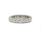 Bague 51 Alliance or blanc diamants 58 Facettes 240384R