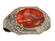 Bague Bague en or jaune déclaration art déco Mandarin Garnet 58 Facettes BA-1155