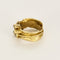 Bague 54 Bague moderniste en or jaune et diamants 58 Facettes COMP1479