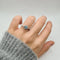 Bague 52 Bague cœur or blanc sertie d’une topaze bleue et diamants 58 Facettes