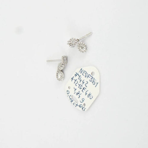 Boucles d'oreilles Boucles d'oreilles en Or blanc & diamants 58 Facettes