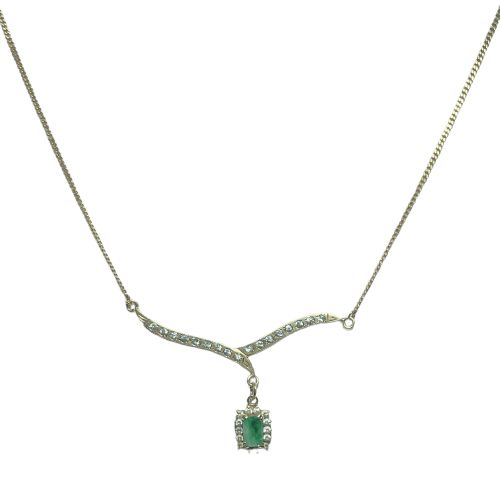 Collier Collier en or jaune 14K serti de pierres 58 Facettes 250271