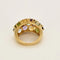 Bague 55.5 Bague jonc en or jaune et pierres fines 58 Facettes MON1096