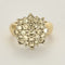 Bague 51.5 Bague fleur en or jaune et diamants 58 Facettes LIS2771