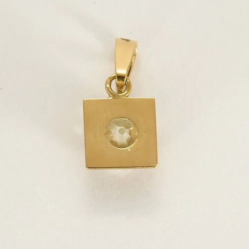 Pendentif Pendentif en or jaune 18K et diamant taille ancienne 58 Facettes 58FC114